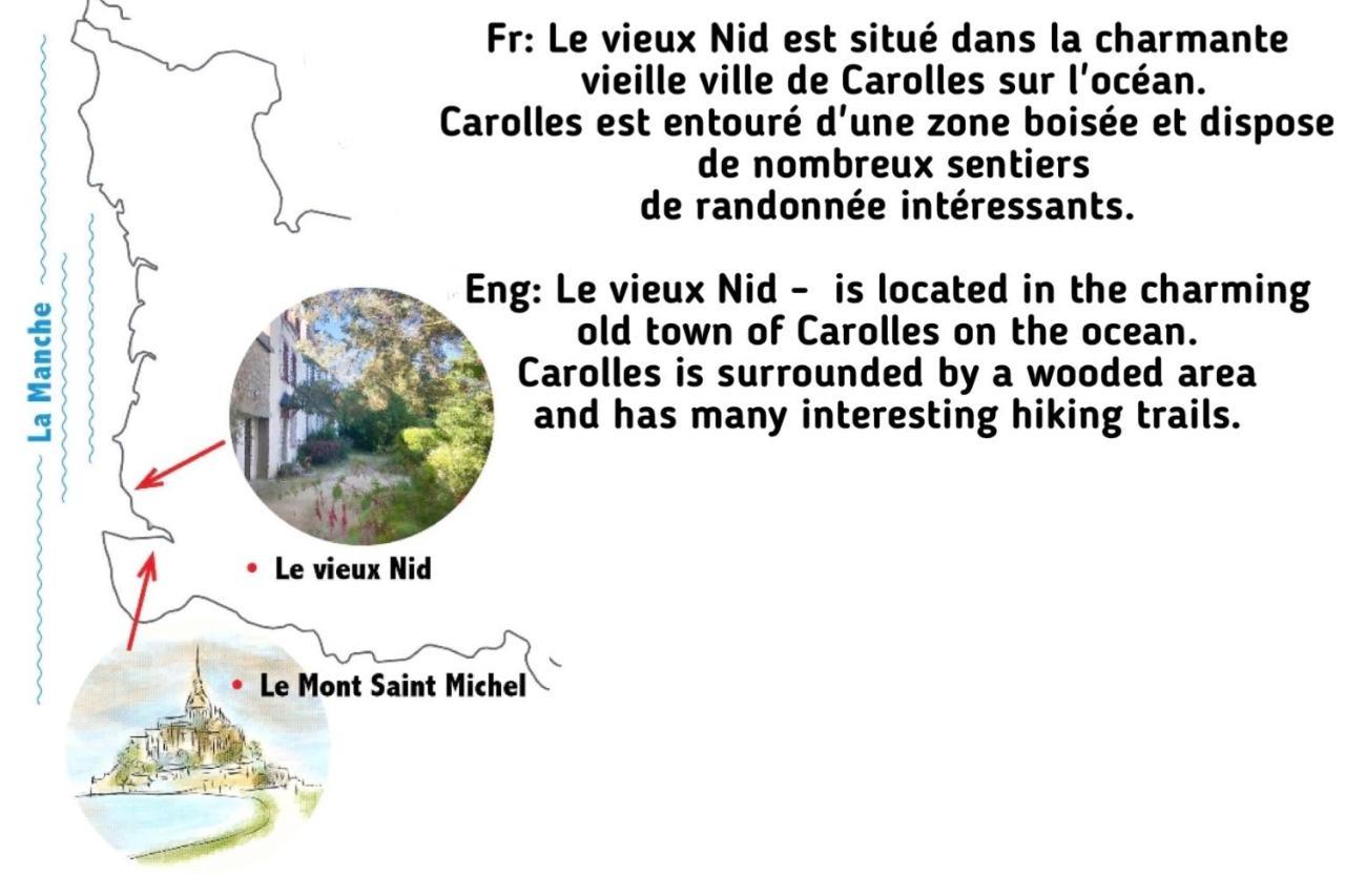 "Le Vieux Nid" Villa Carolles Exterior photo
